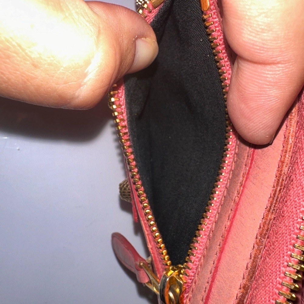 Balenciaga Long Zip Around Wallet - Pink/Coral - Authentic - Picture 15 of 16